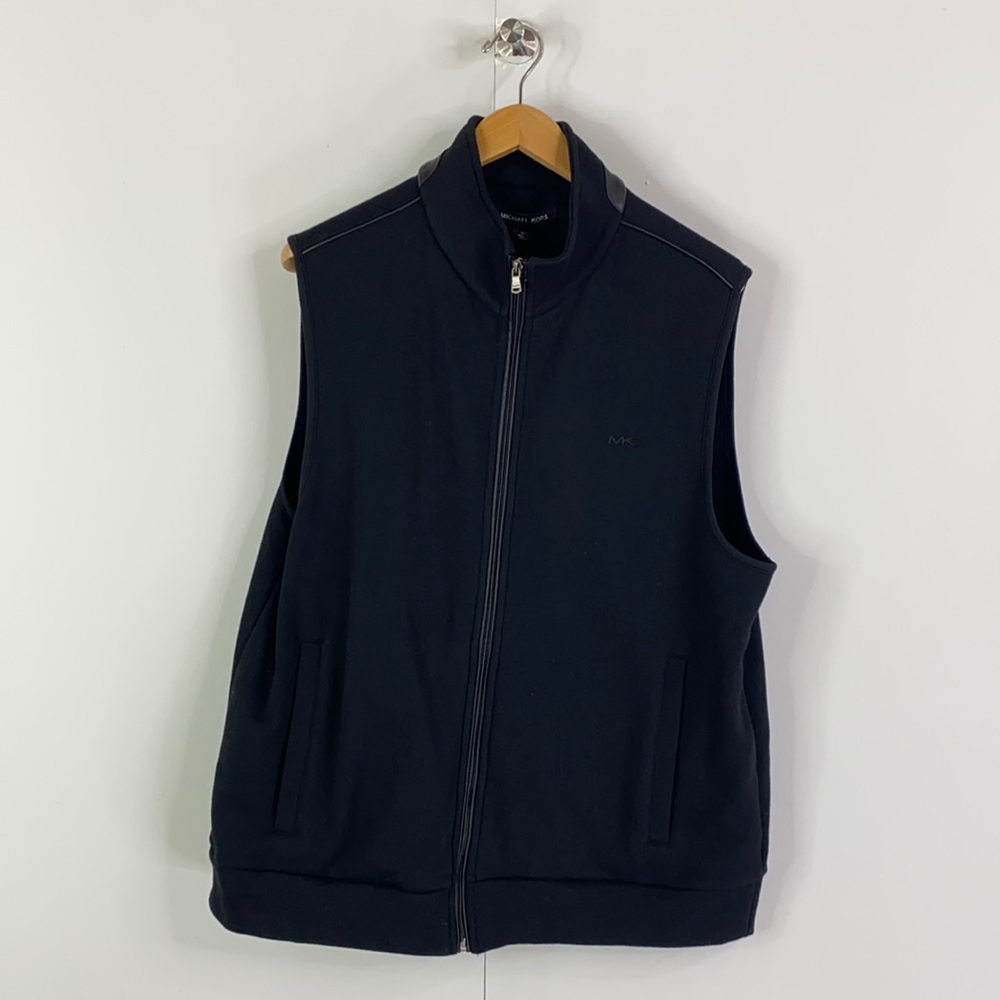 Michael Kors Micro Fleece Zip Up Vest